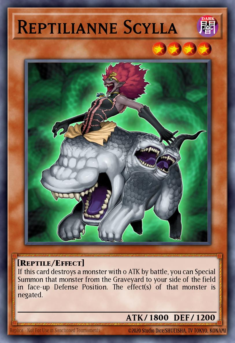 Reptilianne Scylla Yu-Gi-Oh card