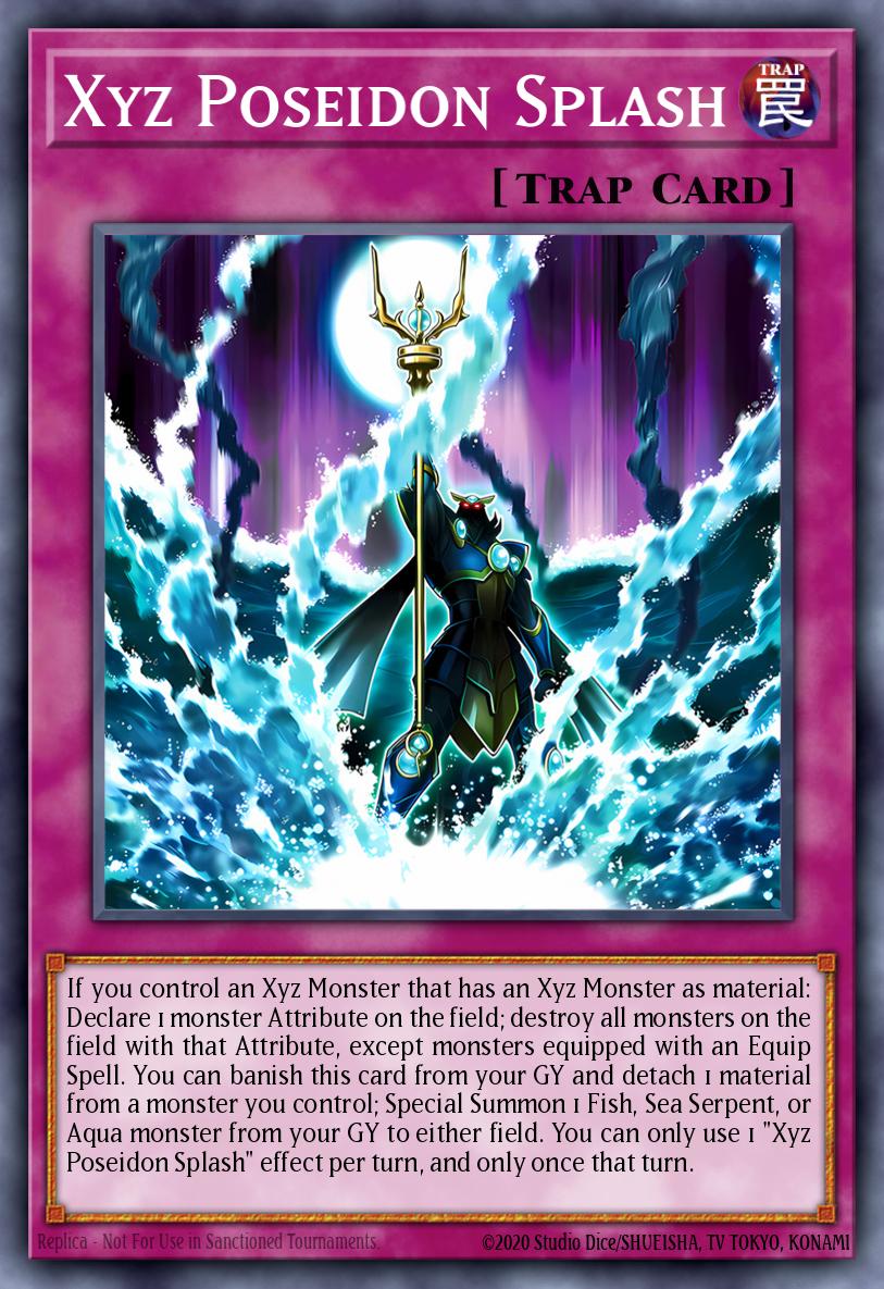 Xyz Poseidon Splash Yu-Gi-Oh card