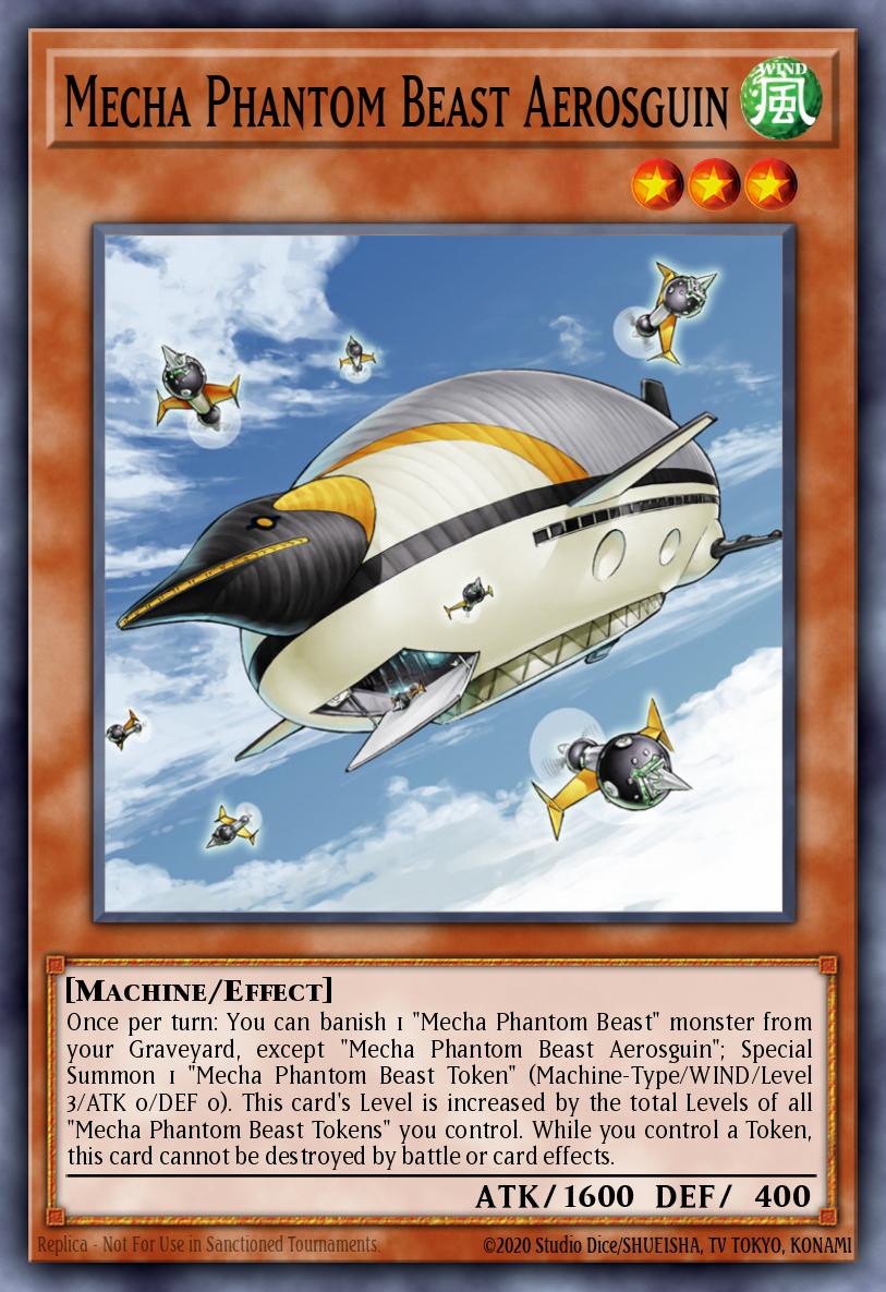 Mecha Phantom Beast Aerosguin Yu-Gi-Oh card