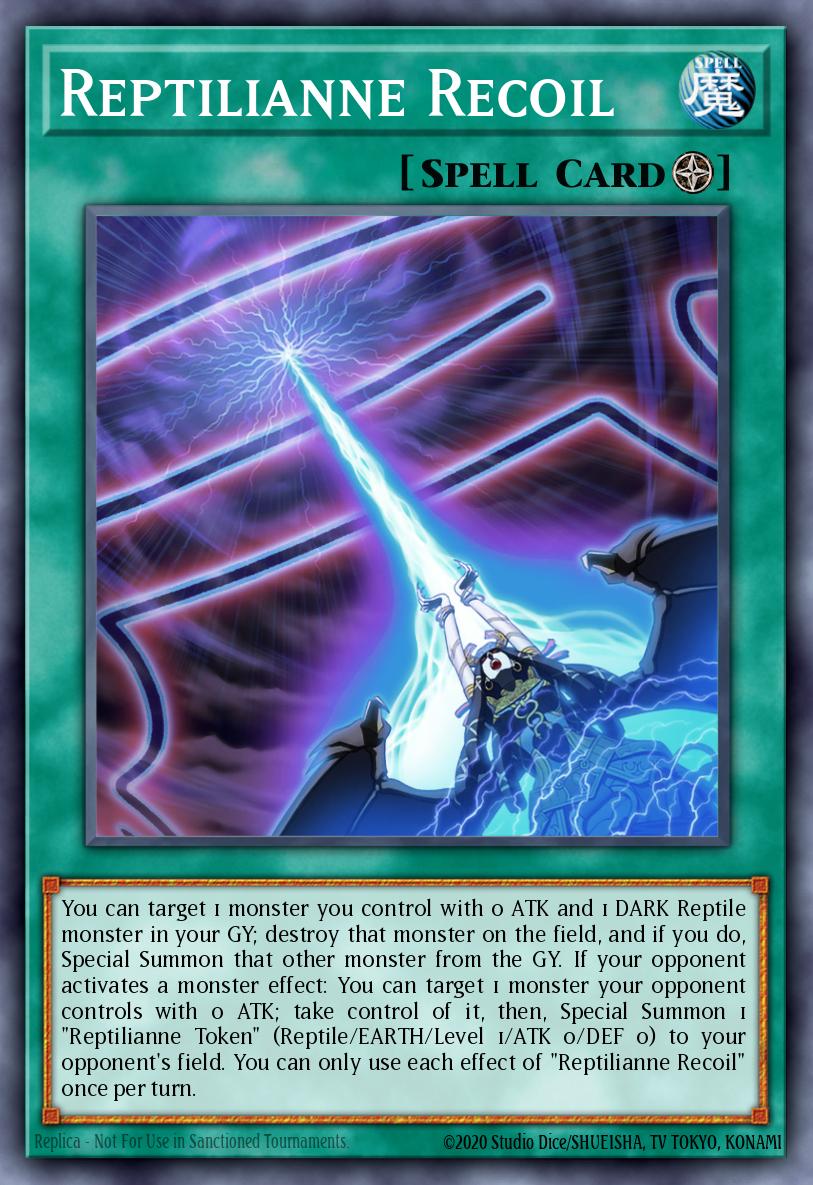 Reptilianne Recoil Yu-Gi-Oh card