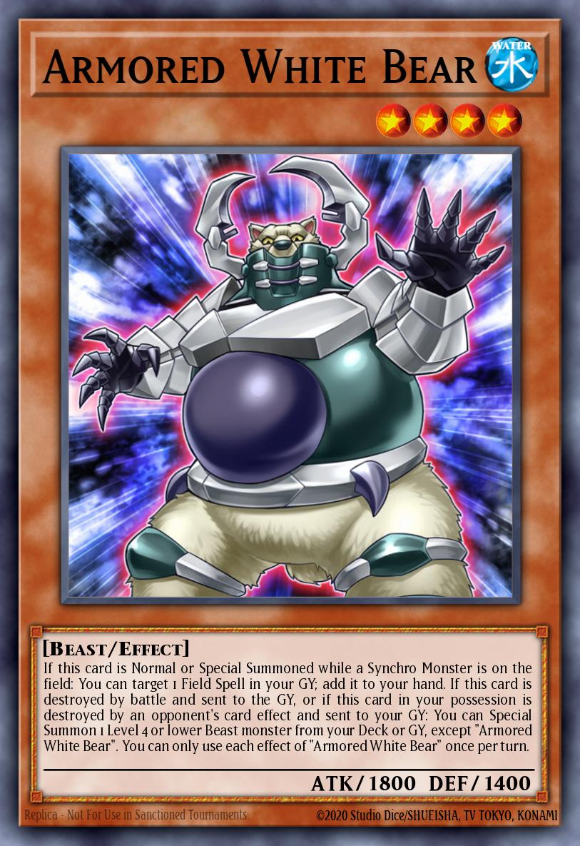 Armored White Bear Yu-Gi-Oh card