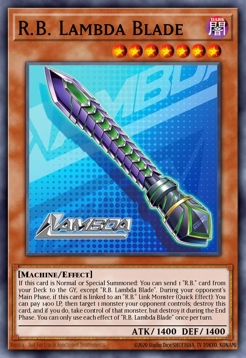R.B. Lambda Blade Yu-Gi-Oh card