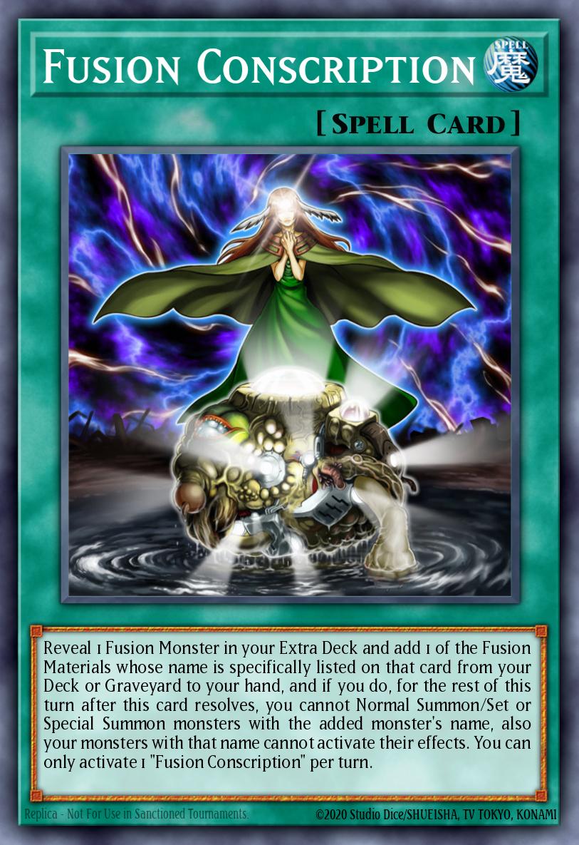 Fusion Conscription Yu-Gi-Oh card
