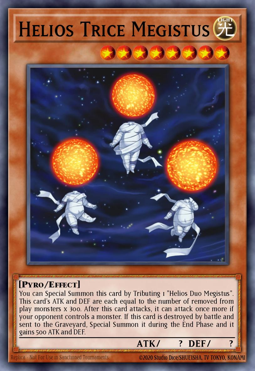Helios Trice Megistus Yu-Gi-Oh card