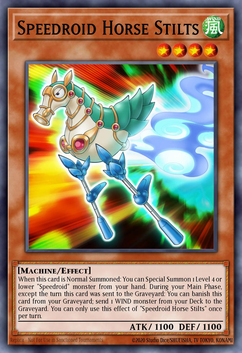 Speedroid Horse Stilts Yu-Gi-Oh card