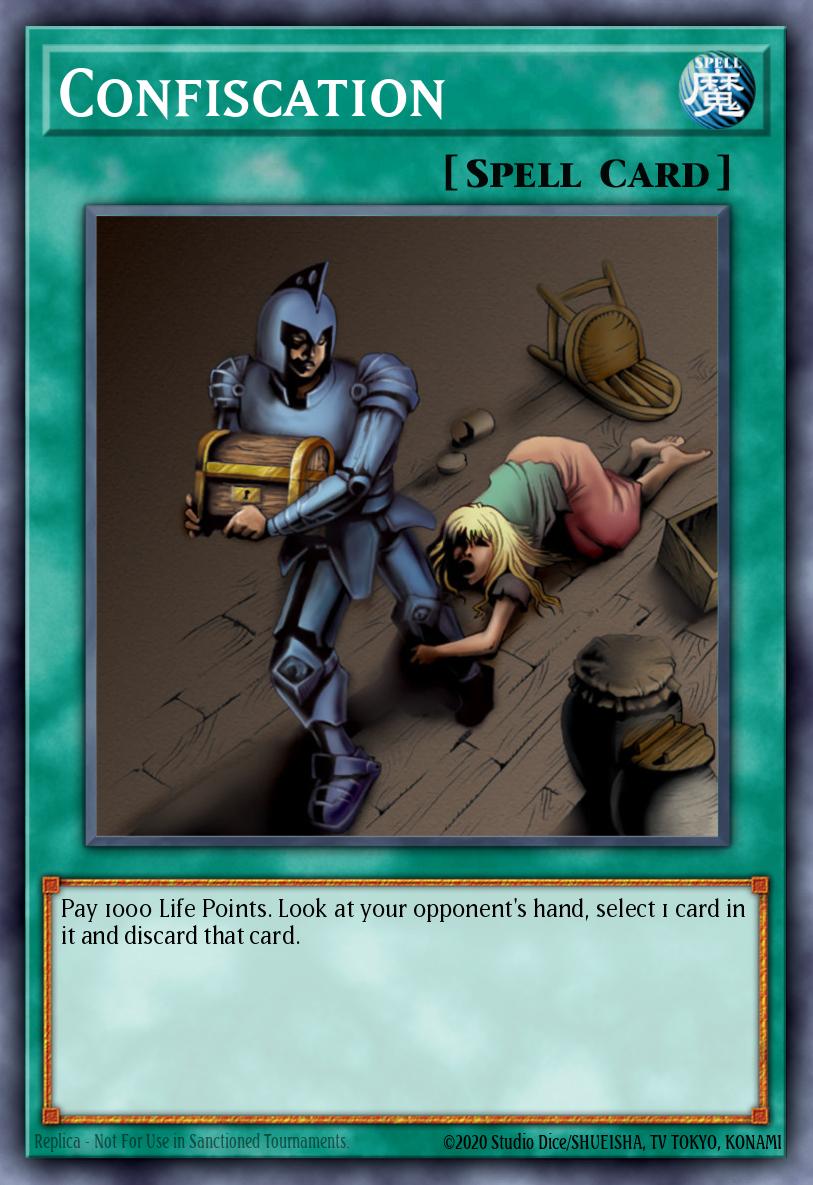 Confiscation Yu-Gi-Oh card