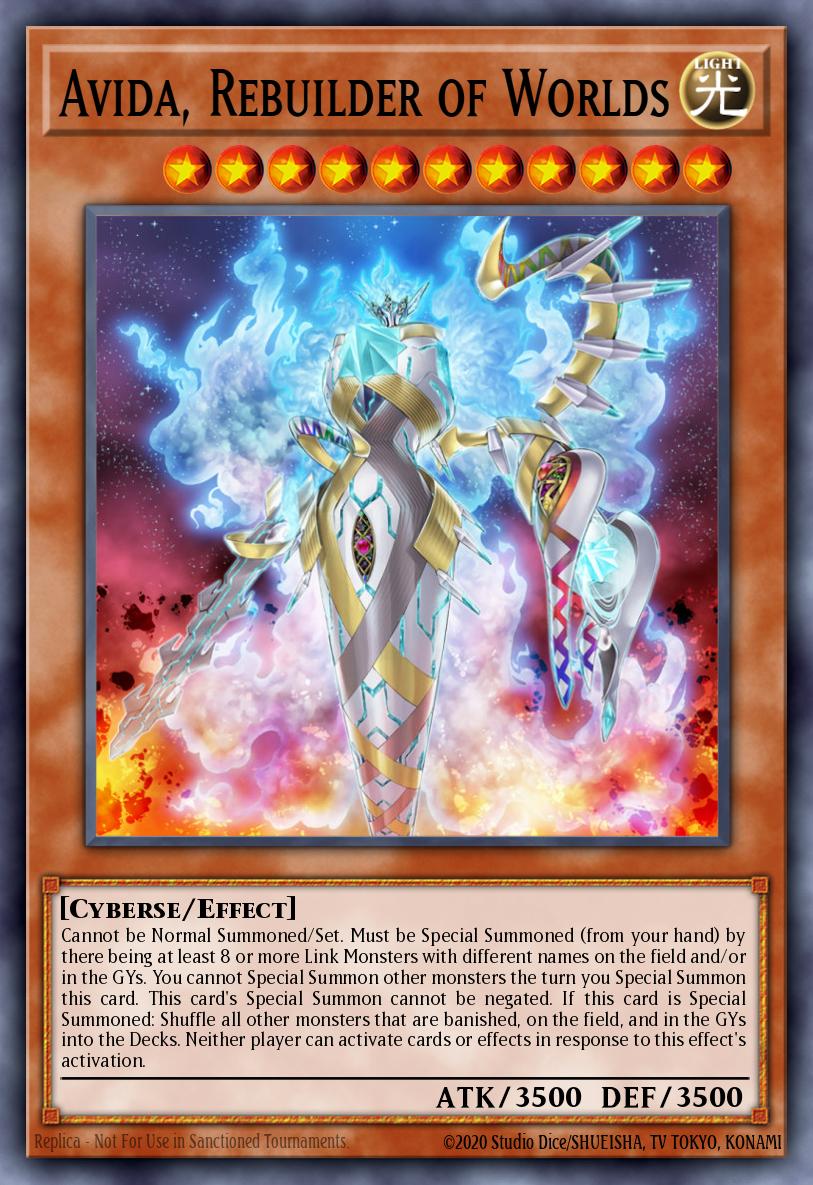 Avida, Rebuilder of Worlds Yu-Gi-Oh card