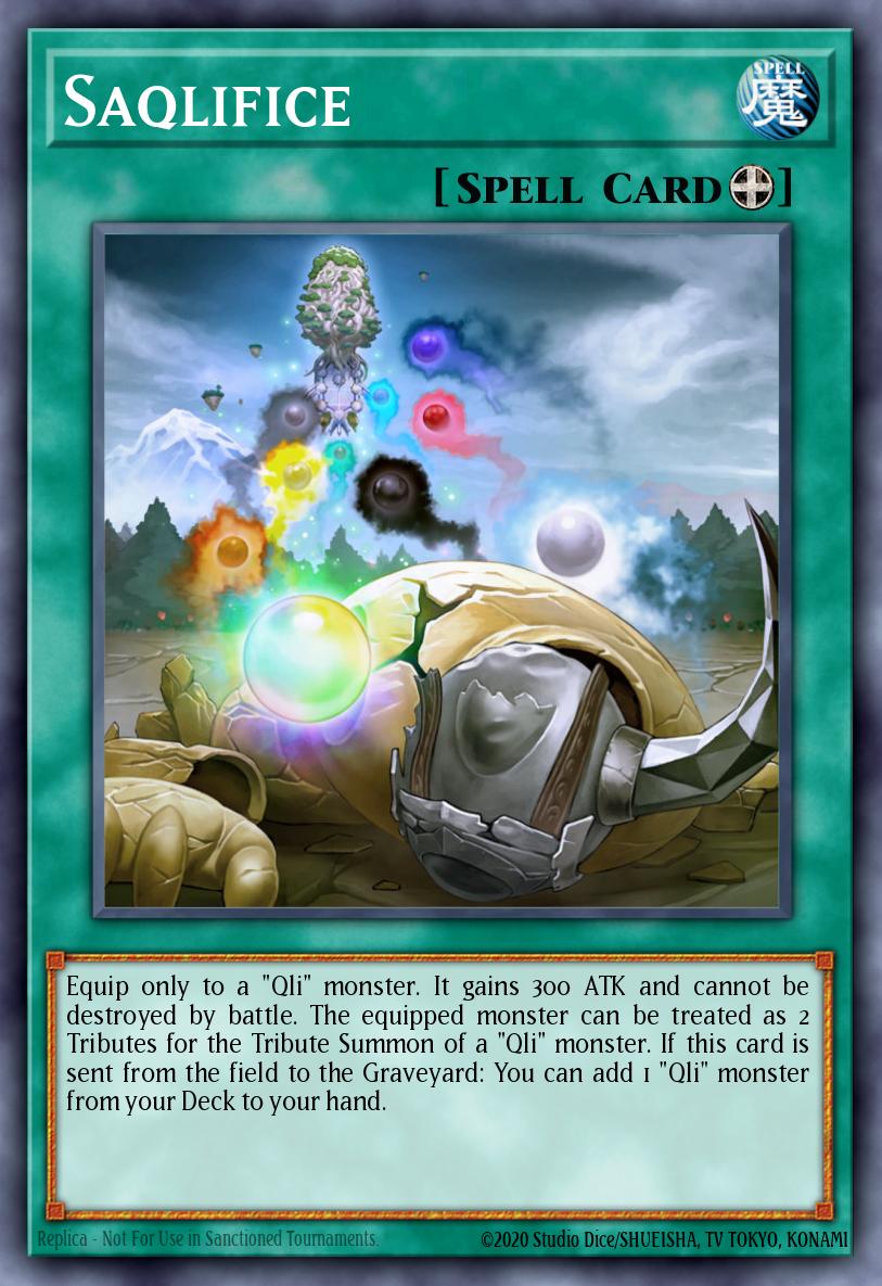 Saqlifice Yu-Gi-Oh card