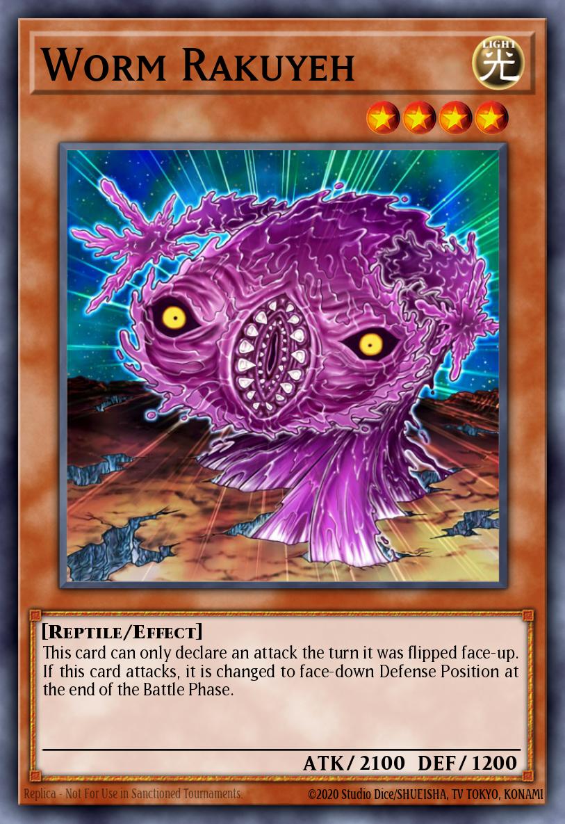 Worm Rakuyeh Yu-Gi-Oh card