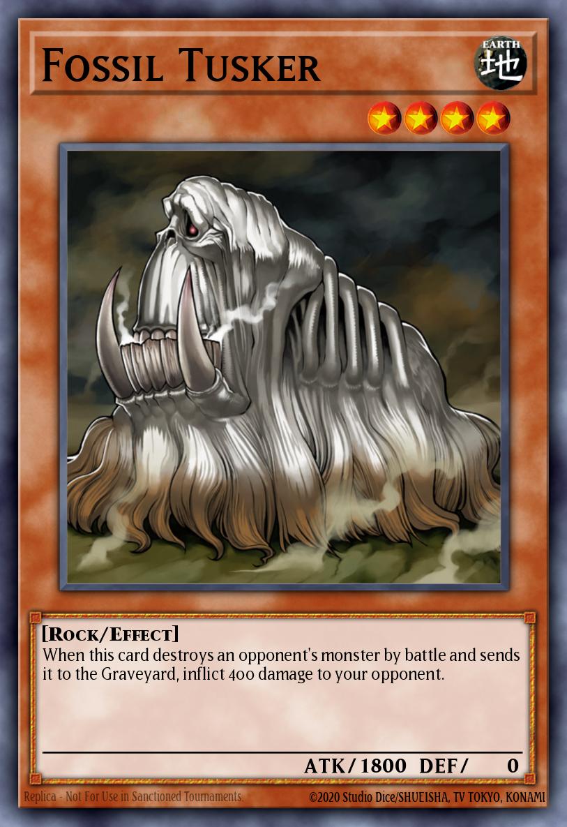 Fossil Tusker Yu-Gi-Oh card