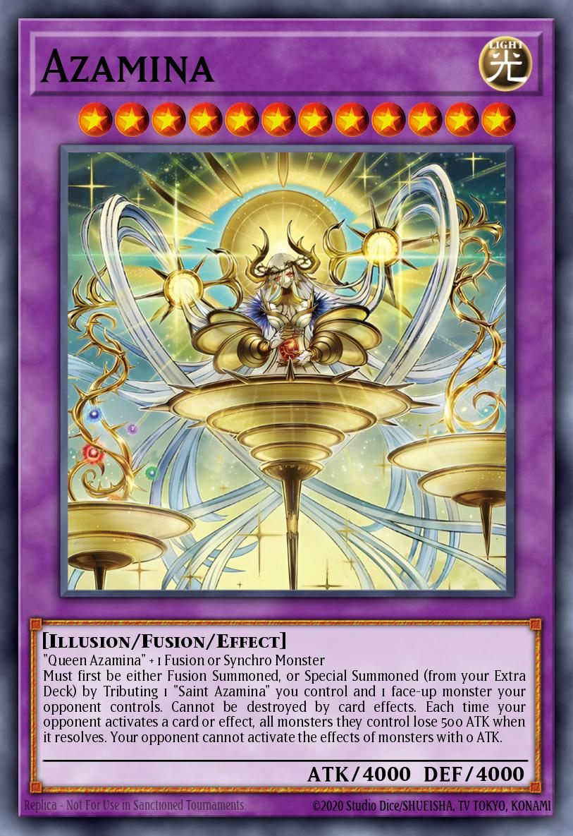 Azamina Yu-Gi-Oh card