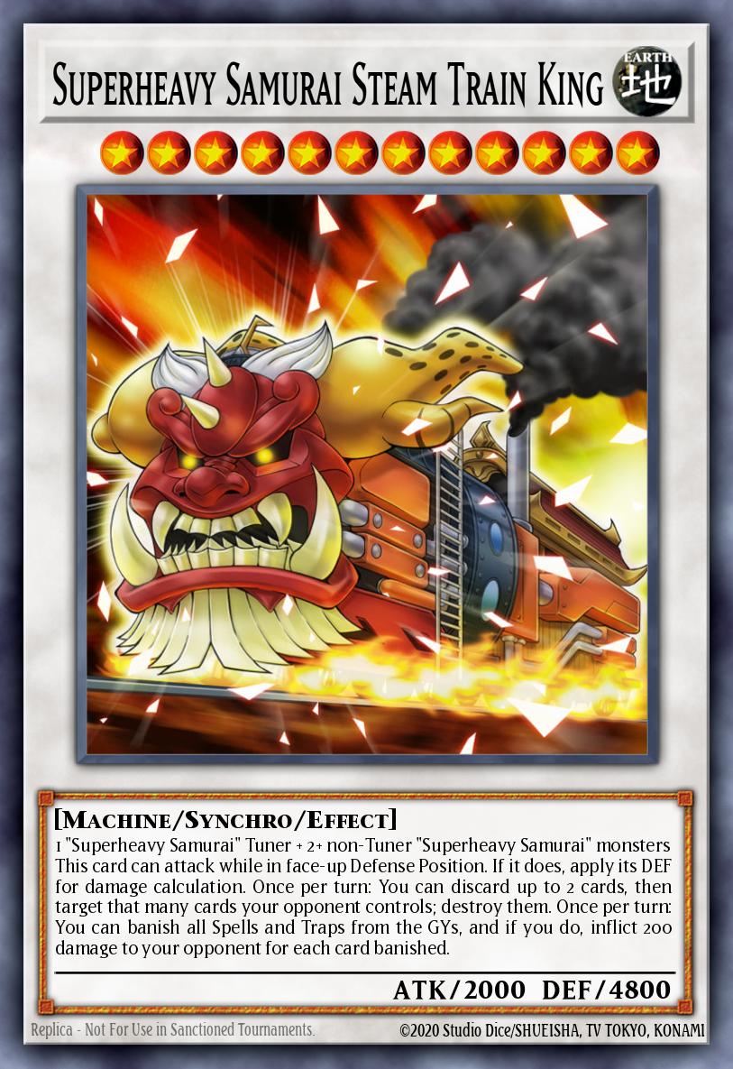 Superheavy Samurai Steam Train King Yu-Gi-Oh card