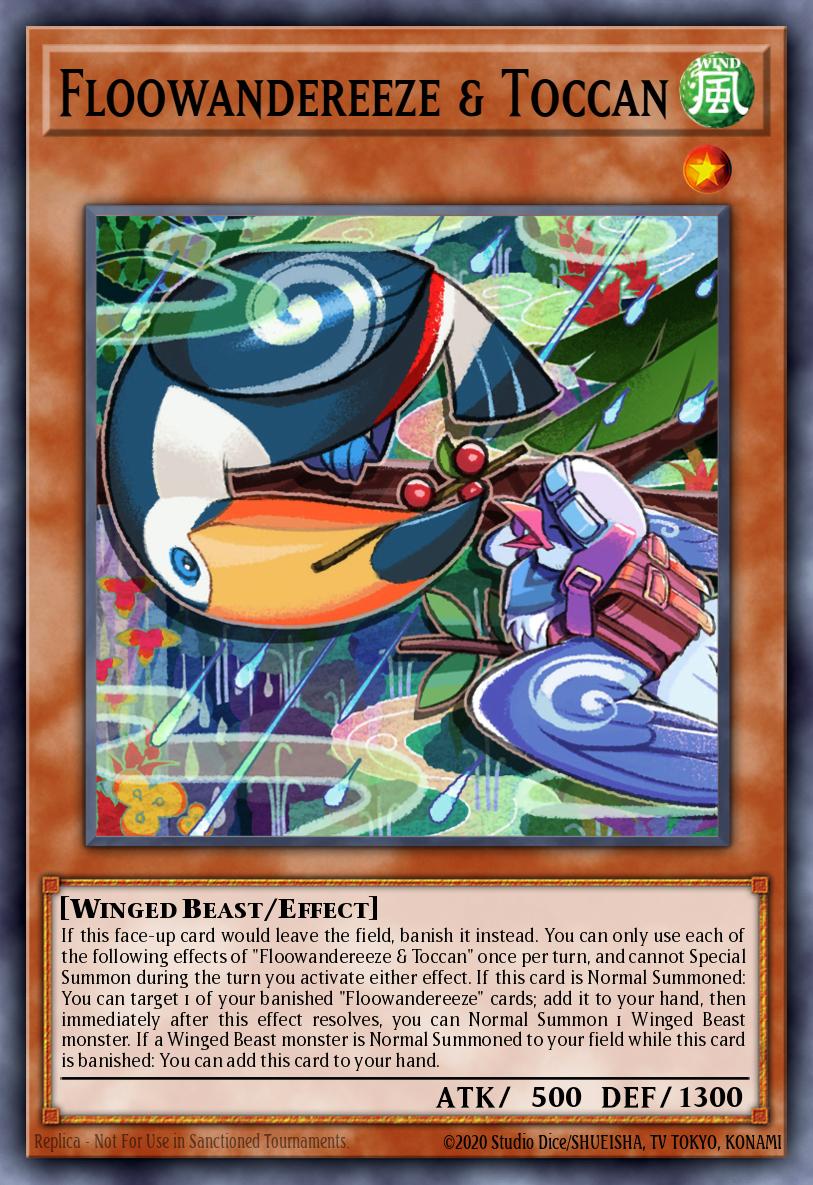 Floowandereeze & Toccan Yu-Gi-Oh card