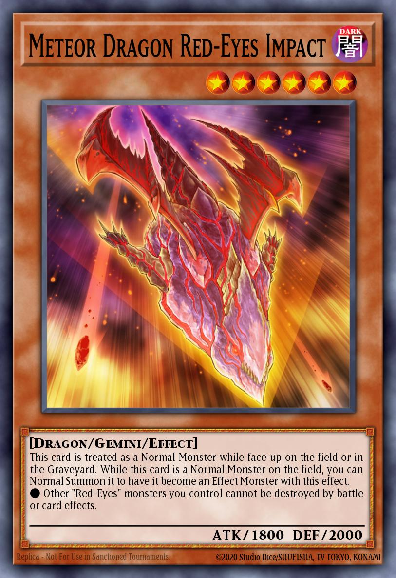 Meteor Dragon Red-Eyes Impact Yu-Gi-Oh card