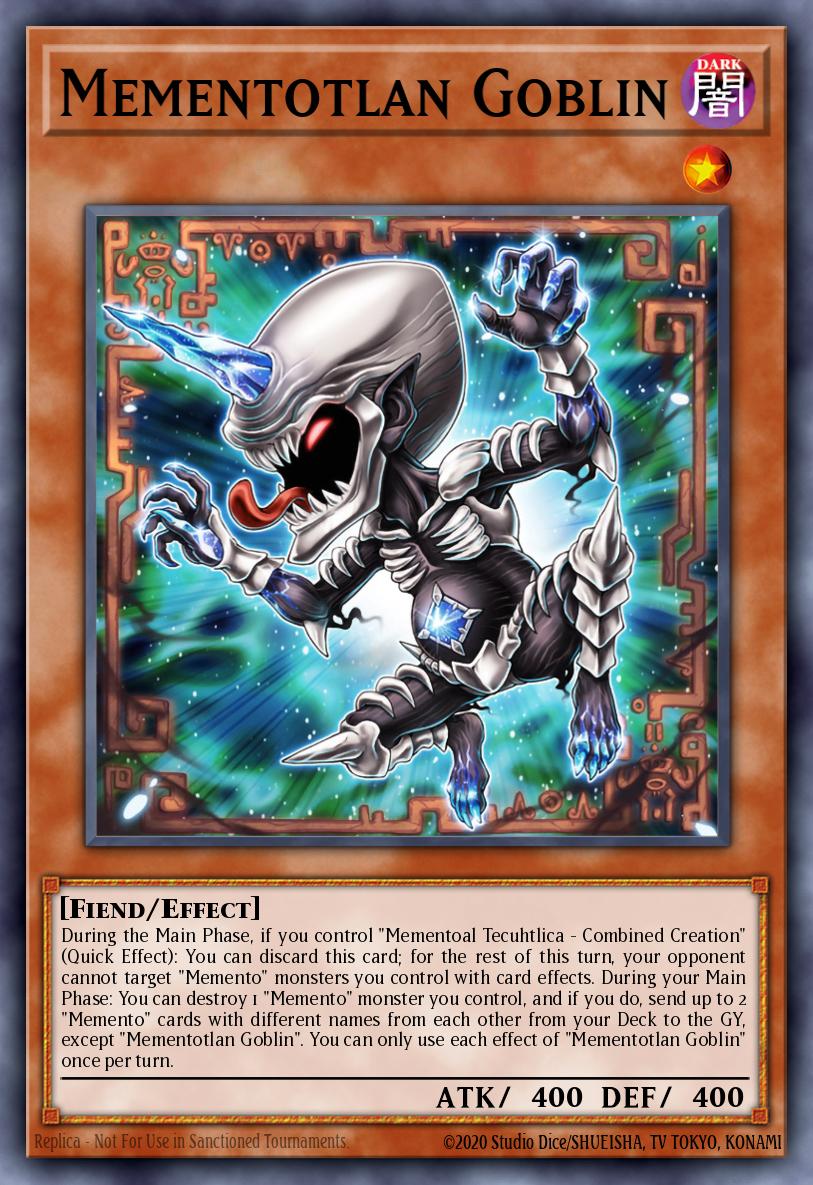Mementotlan Goblin Yu-Gi-Oh card