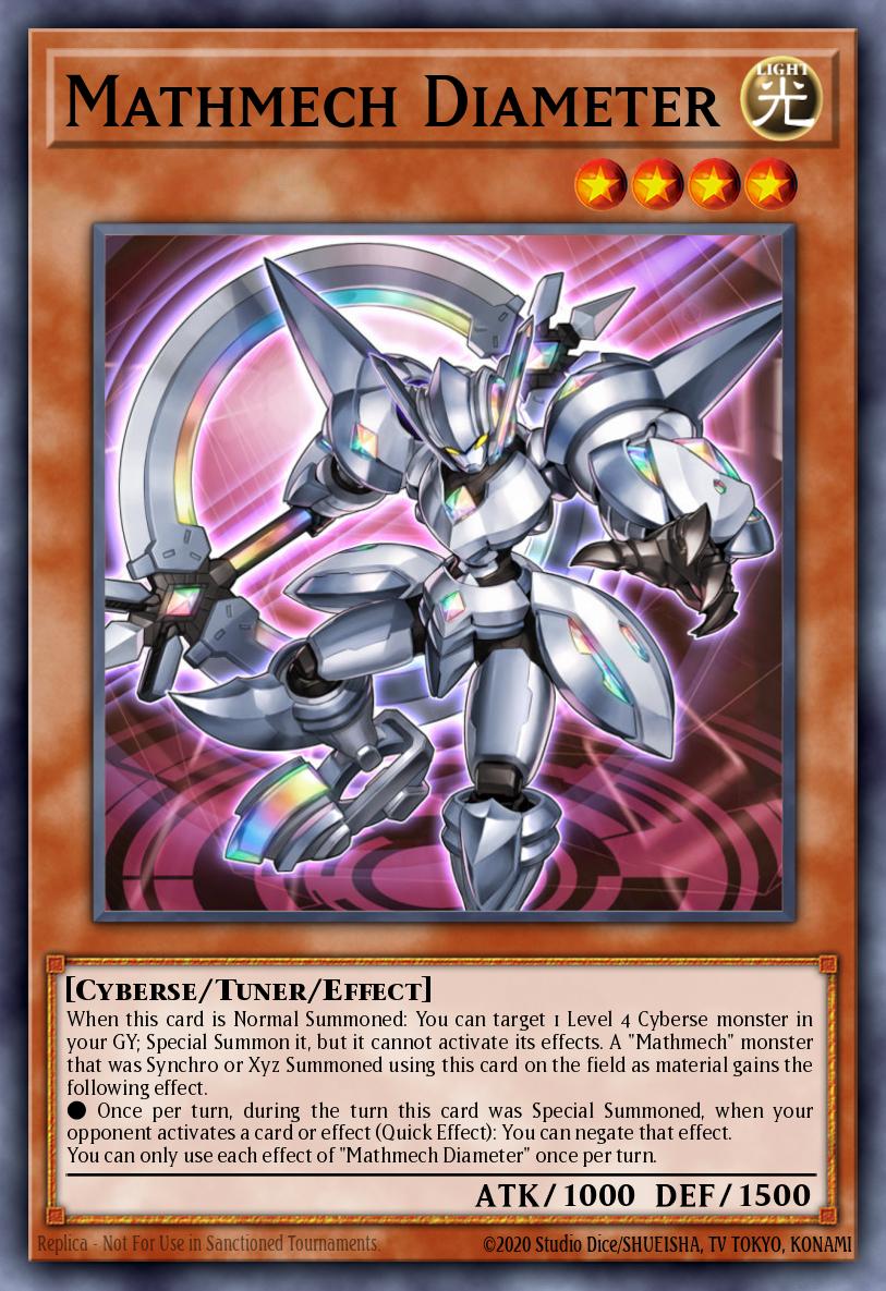 Mathmech Diameter Yu-Gi-Oh card