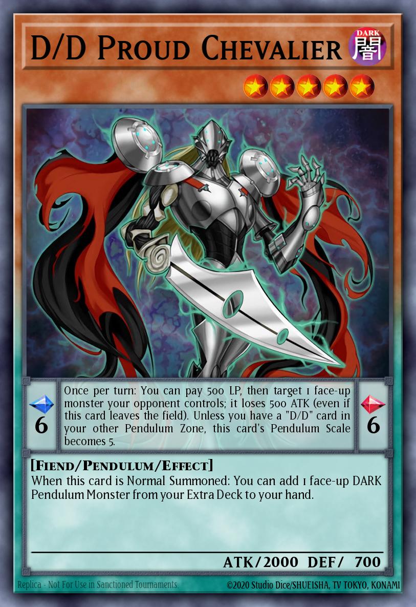 D/D Proud Chevalier Yu-Gi-Oh card