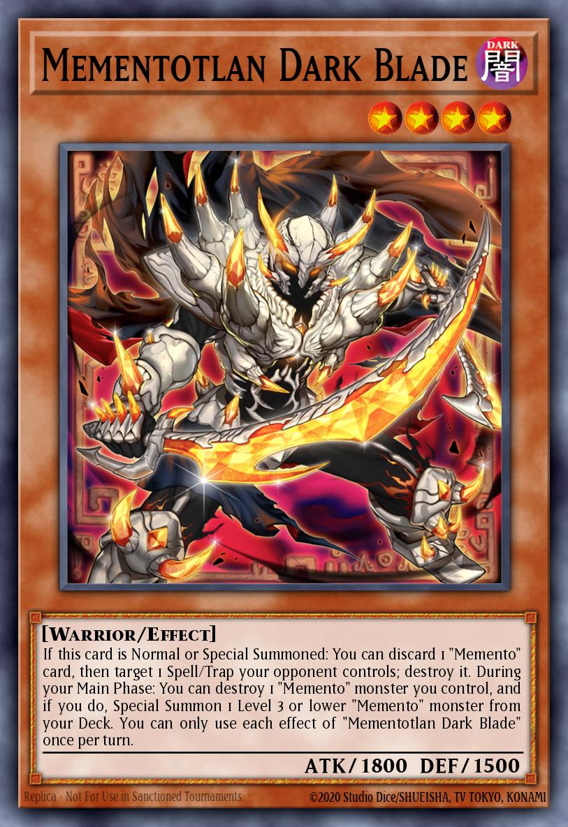 Mementotlan Dark Blade Yu-Gi-Oh card