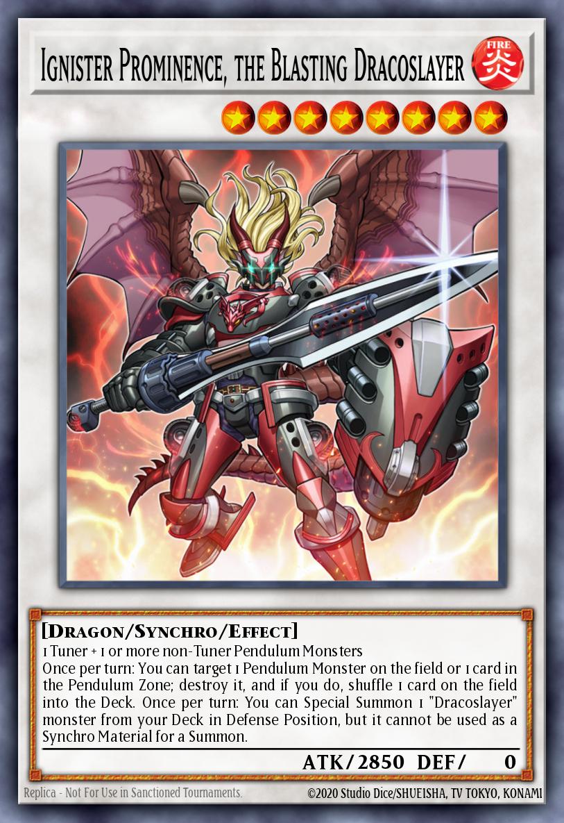 Ignister Prominence, the Blasting Dracoslayer Yu-Gi-Oh card