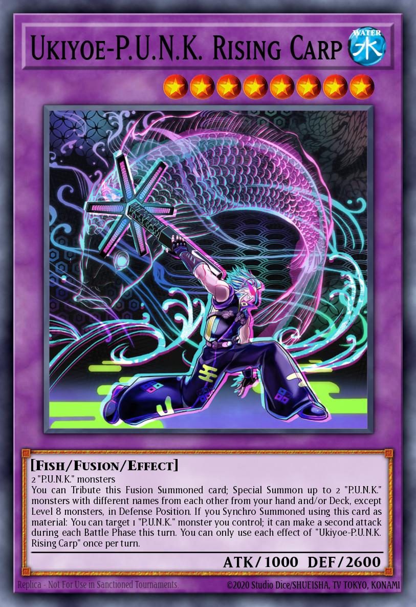 Ukiyoe-P.U.N.K. Rising Carp Yu-Gi-Oh card