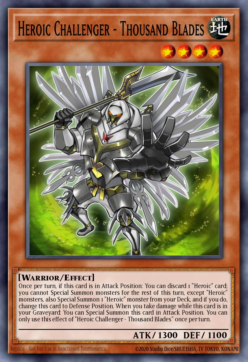 Heroic Challenger - Thousand Blades Yu-Gi-Oh card