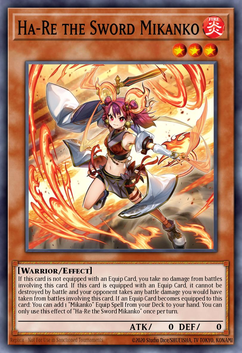 Ha-Re the Sword Mikanko Yu-Gi-Oh card
