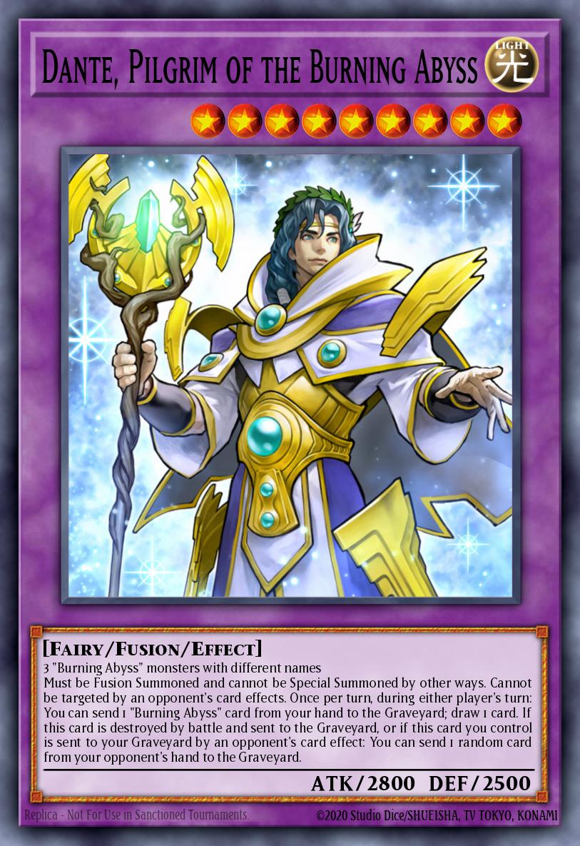 Dante, Pilgrim of the Burning Abyss Yu-Gi-Oh card