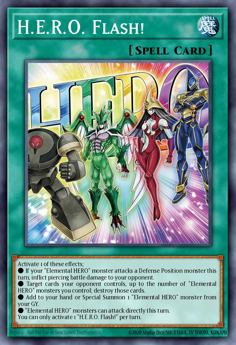 H.E.R.O. Flash! Yu-Gi-Oh card