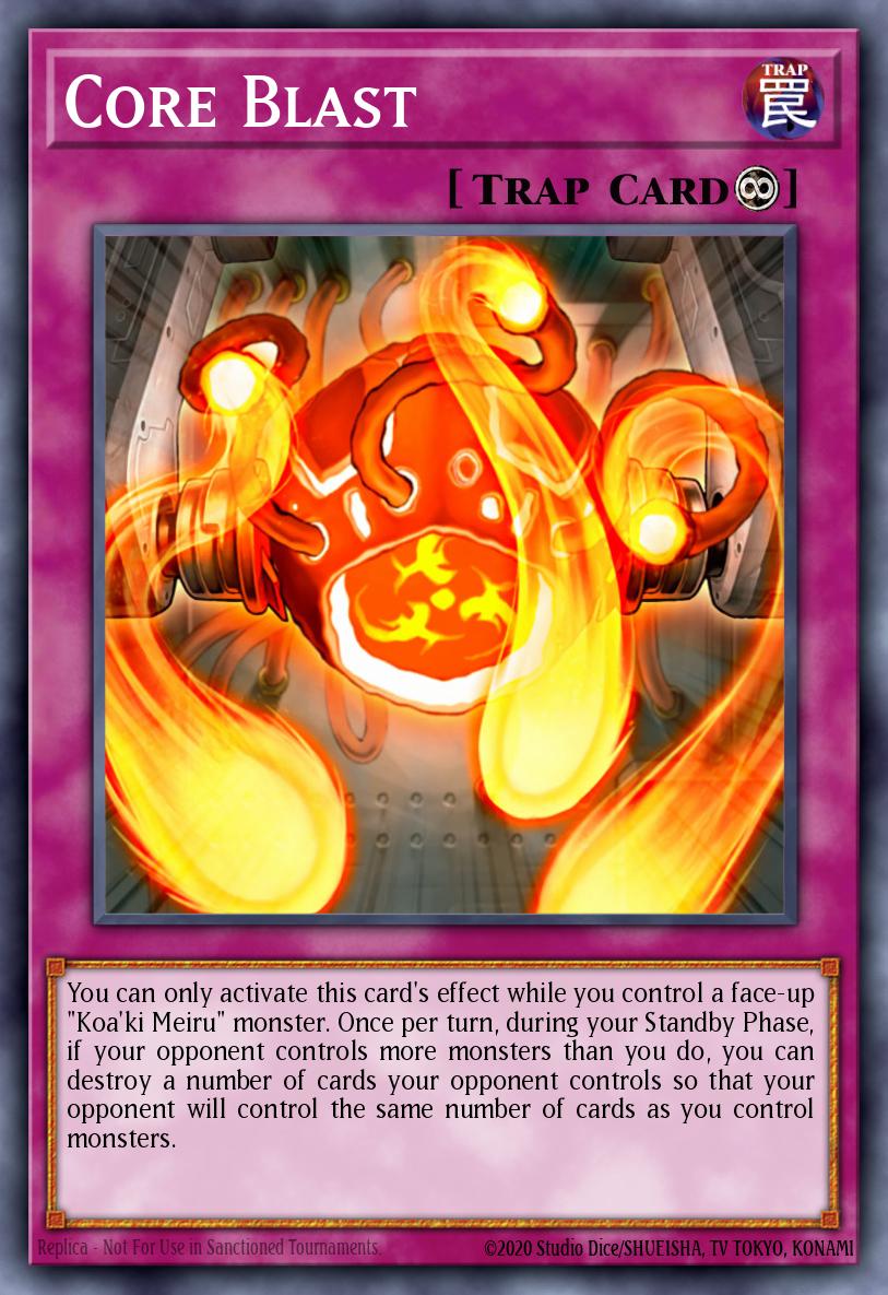 Core Blast Yu-Gi-Oh card