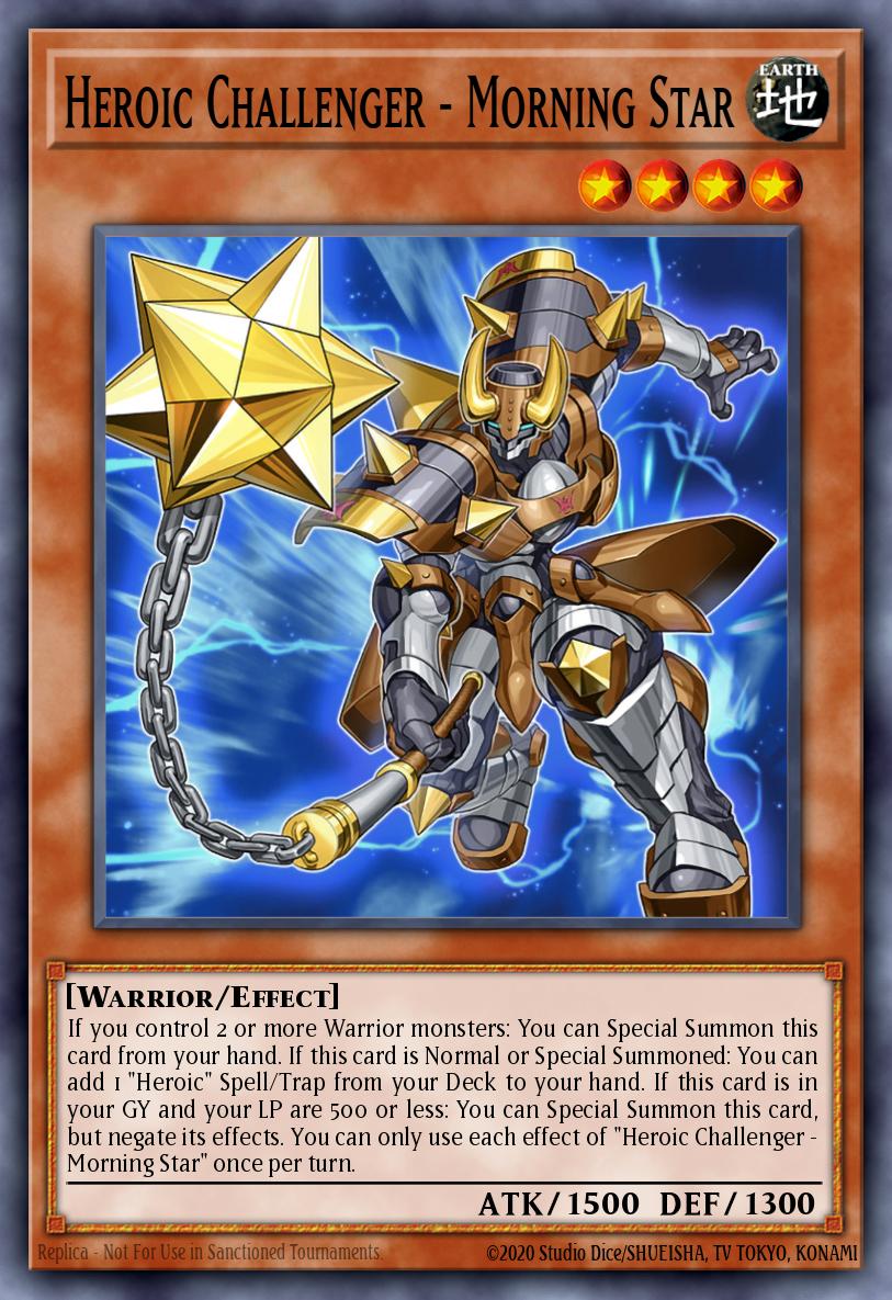 Heroic Challenger - Morning Star Yu-Gi-Oh card