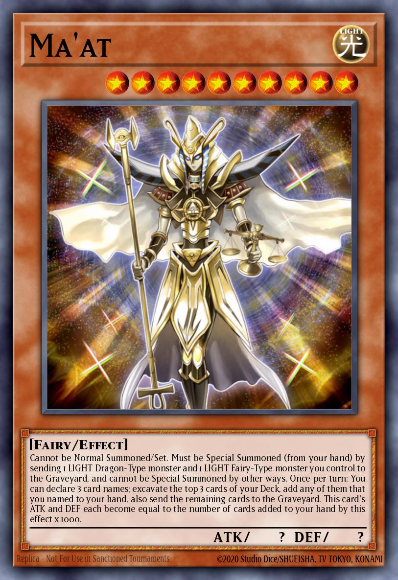 Ma'at Yu-Gi-Oh card