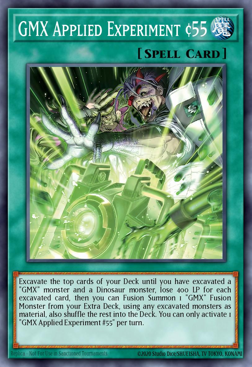 GMX Applied Experiment #55 Yu-Gi-Oh card