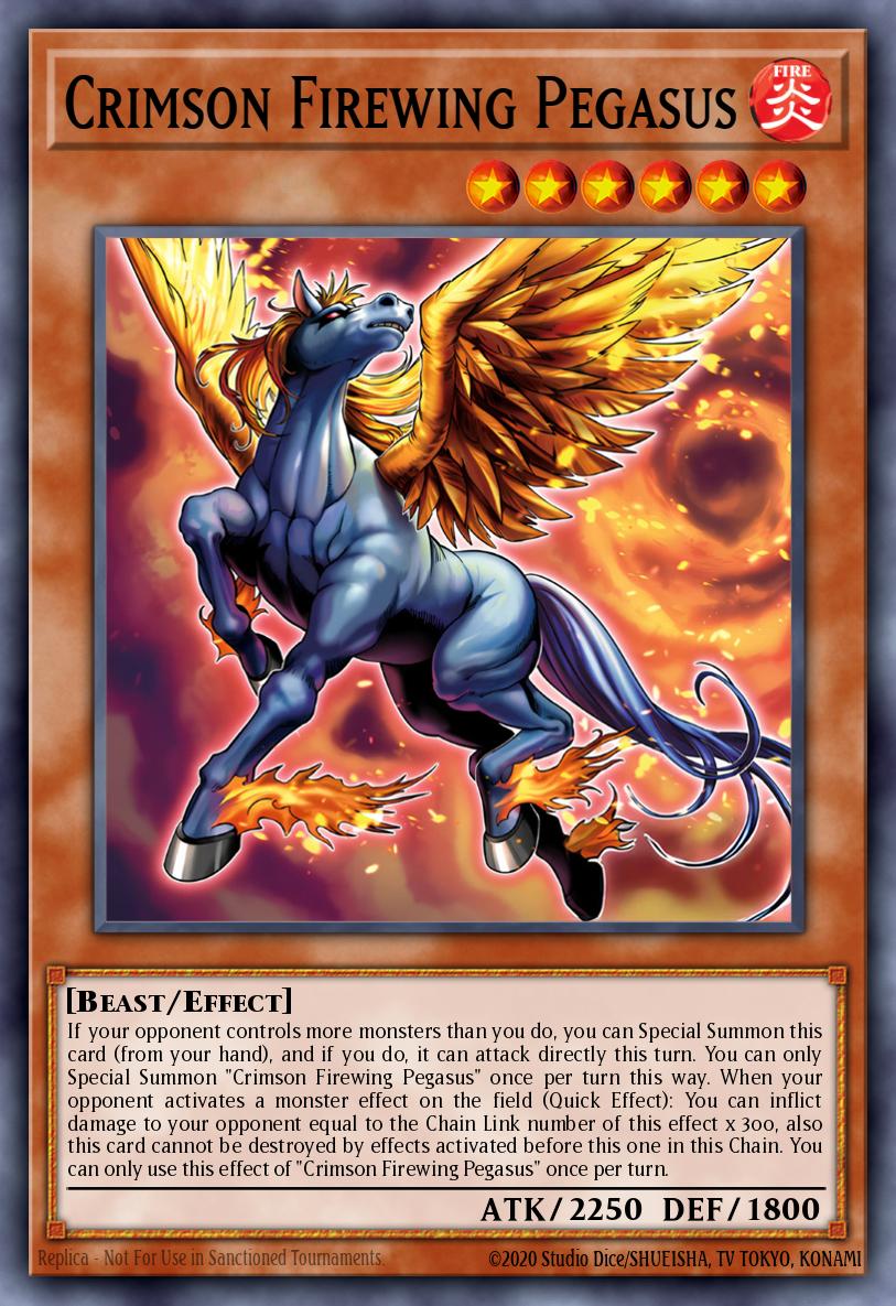 Crimson Firewing Pegasus Yu-Gi-Oh card