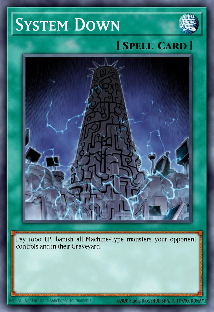 System Down Yu-Gi-Oh card