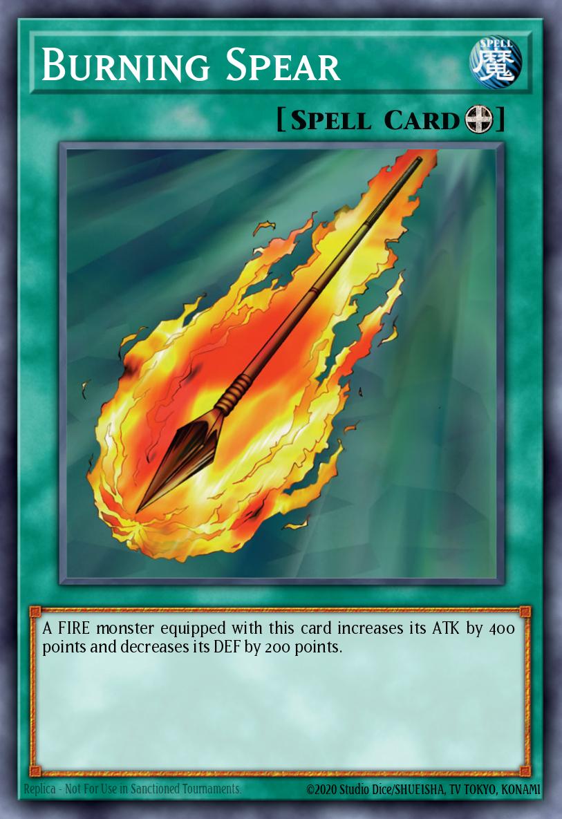 Burning Spear Yu-Gi-Oh card