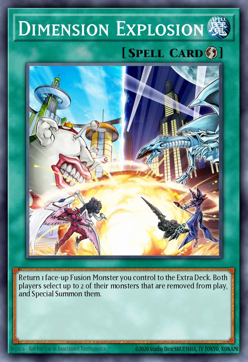 Dimension Explosion Yu-Gi-Oh card