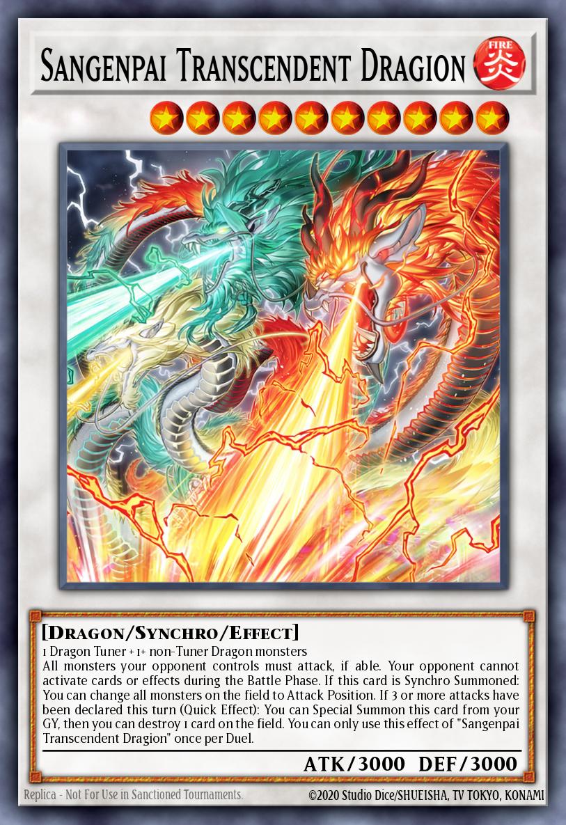 Sangenpai Transcendent Dragion Yu-Gi-Oh card