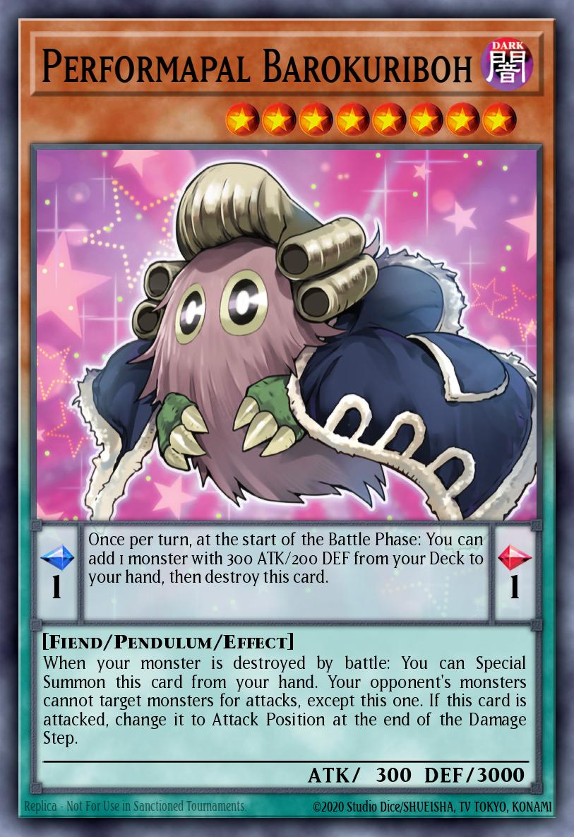 Performapal Barokuriboh Yu-Gi-Oh card