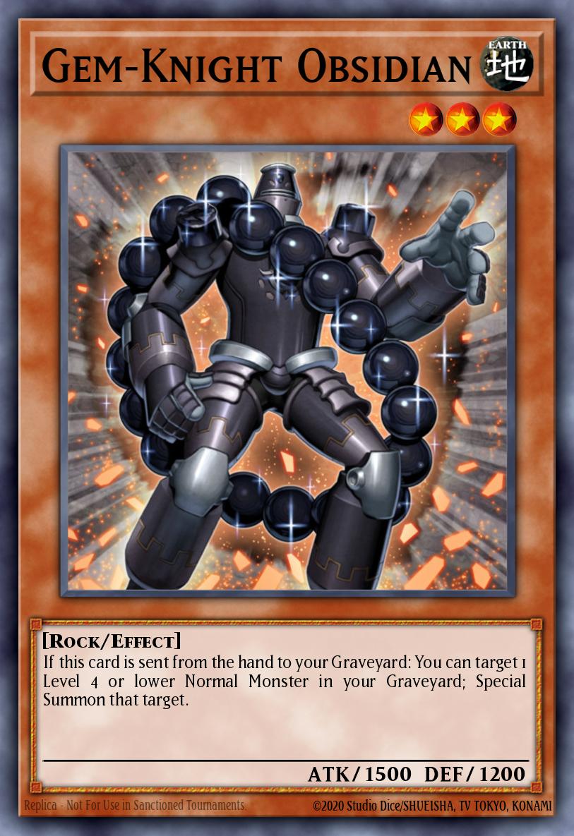 Gem-Knight Obsidian Yu-Gi-Oh card