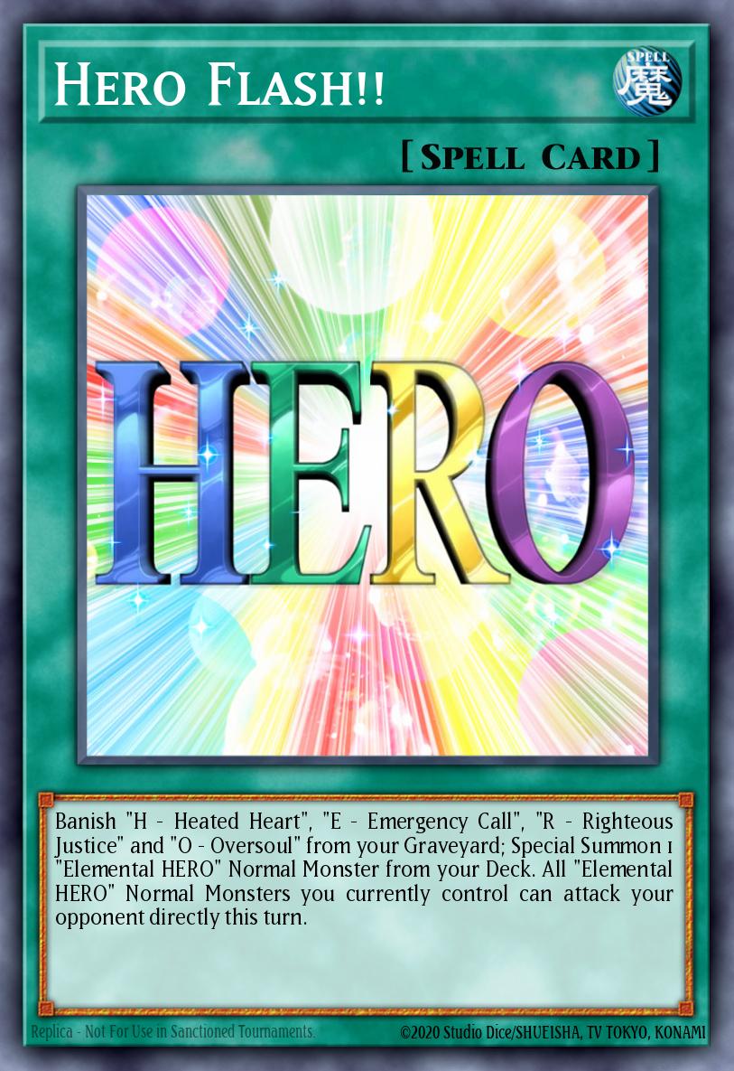 Hero Flash!! Yu-Gi-Oh card