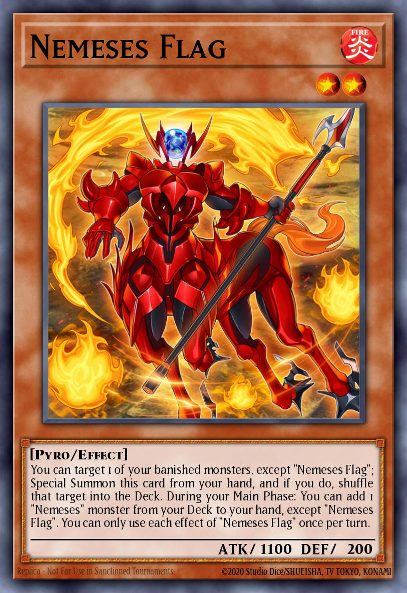 Nemeses Flag Yu-Gi-Oh card