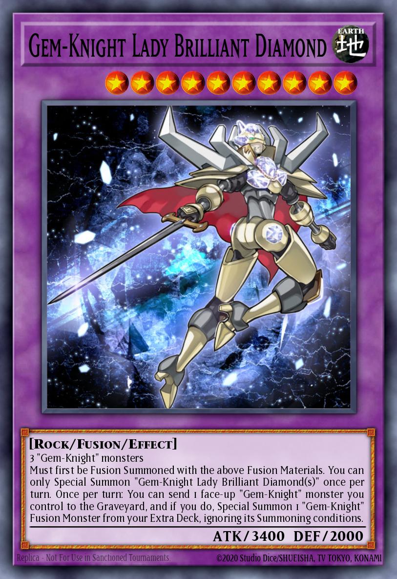Gem-Knight Lady Brilliant Diamond Yu-Gi-Oh card