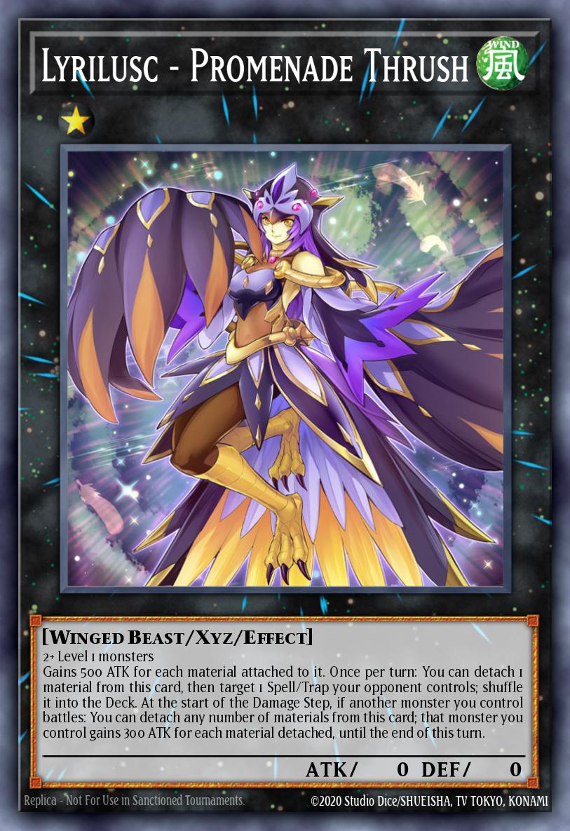 Lyrilusc - Promenade Thrush Yu-Gi-Oh card