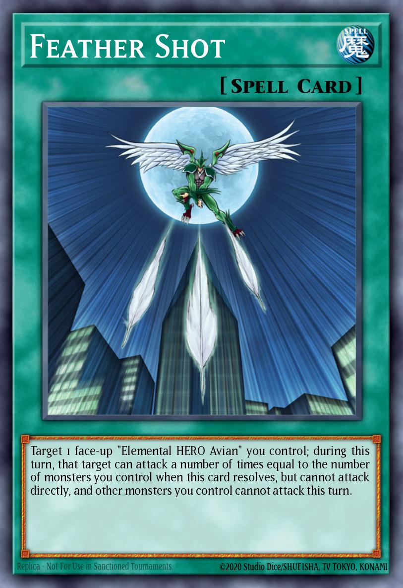 Feather Shot Yu-Gi-Oh card