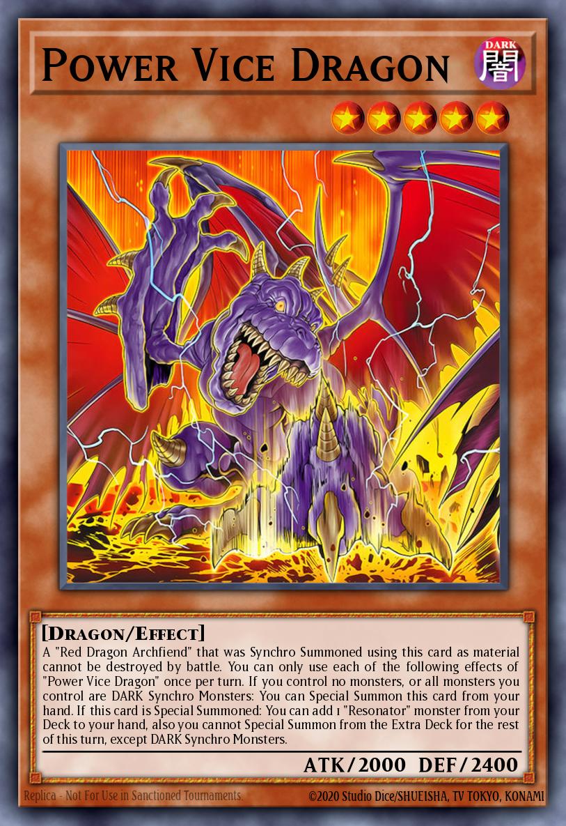 Power Vice Dragon Yu-Gi-Oh card