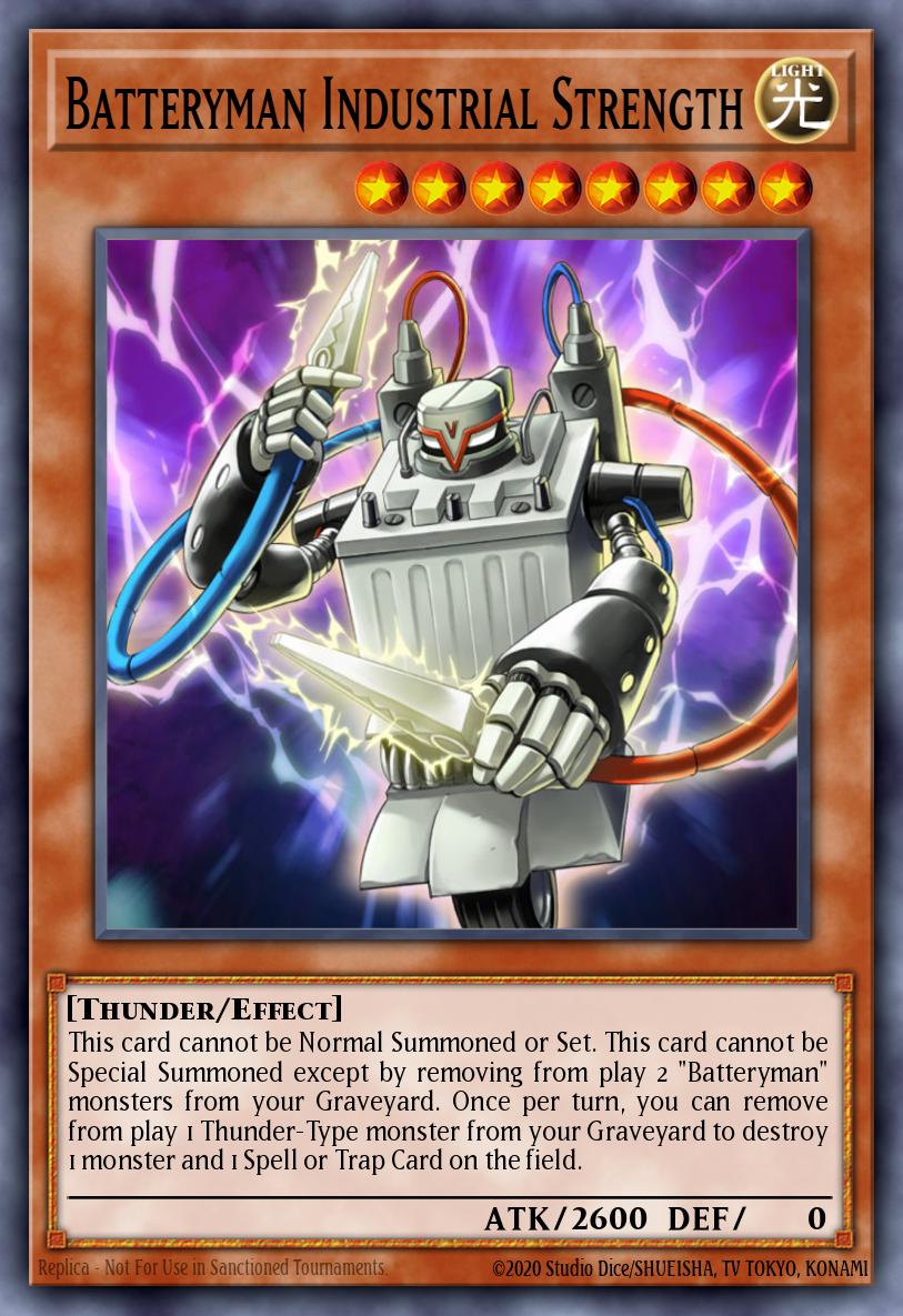 Batteryman Industrial Strength Yu-Gi-Oh card