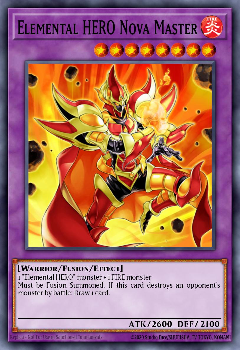 Elemental HERO Nova Master Yu-Gi-Oh card