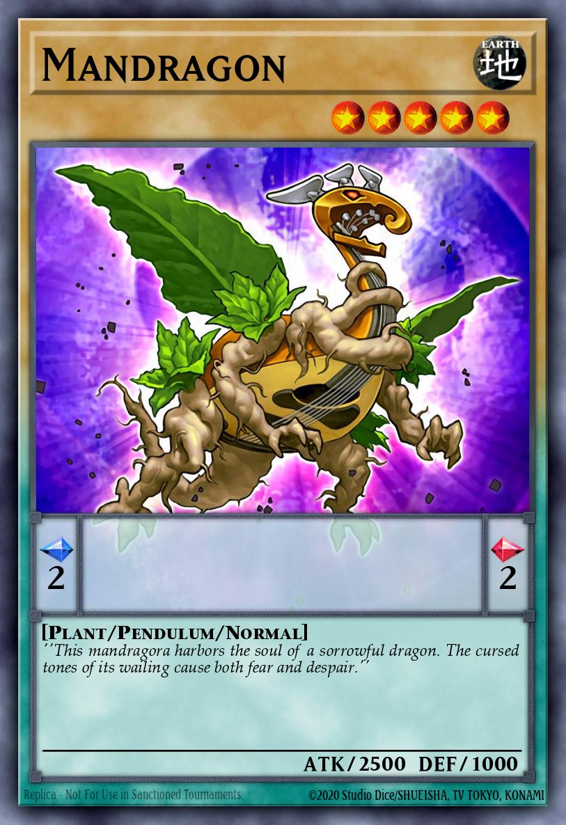 Mandragon Yu-Gi-Oh card