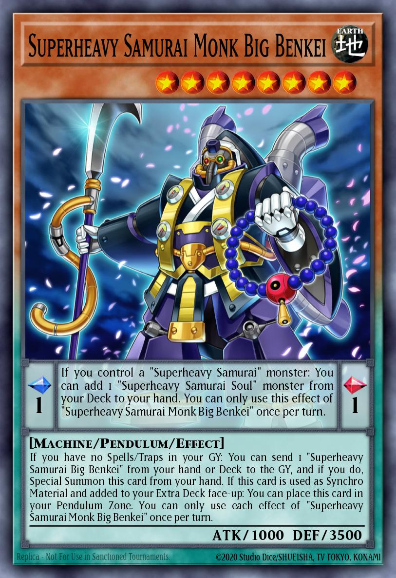 Superheavy Samurai Monk Big Benkei Yu-Gi-Oh card