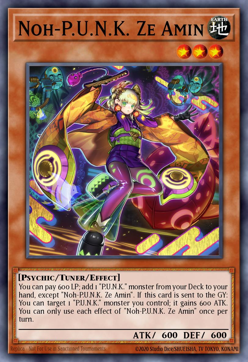 Noh-P.U.N.K. Ze Amin Yu-Gi-Oh card